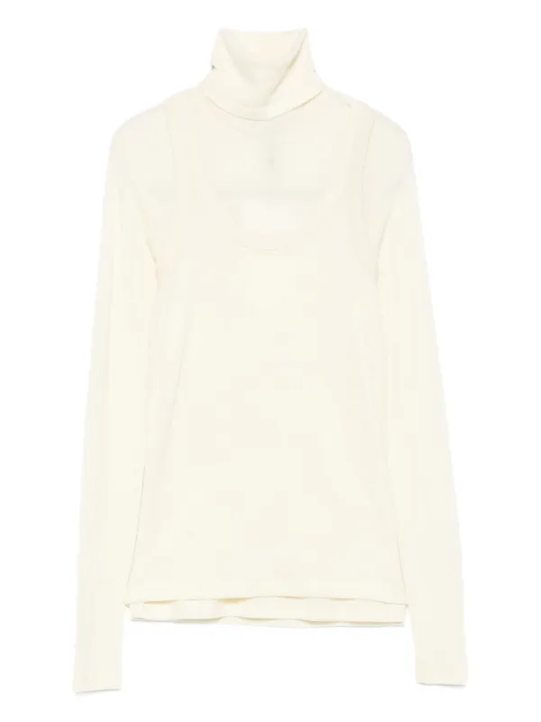 Róhe Roll-neck Sweater in Neutrals