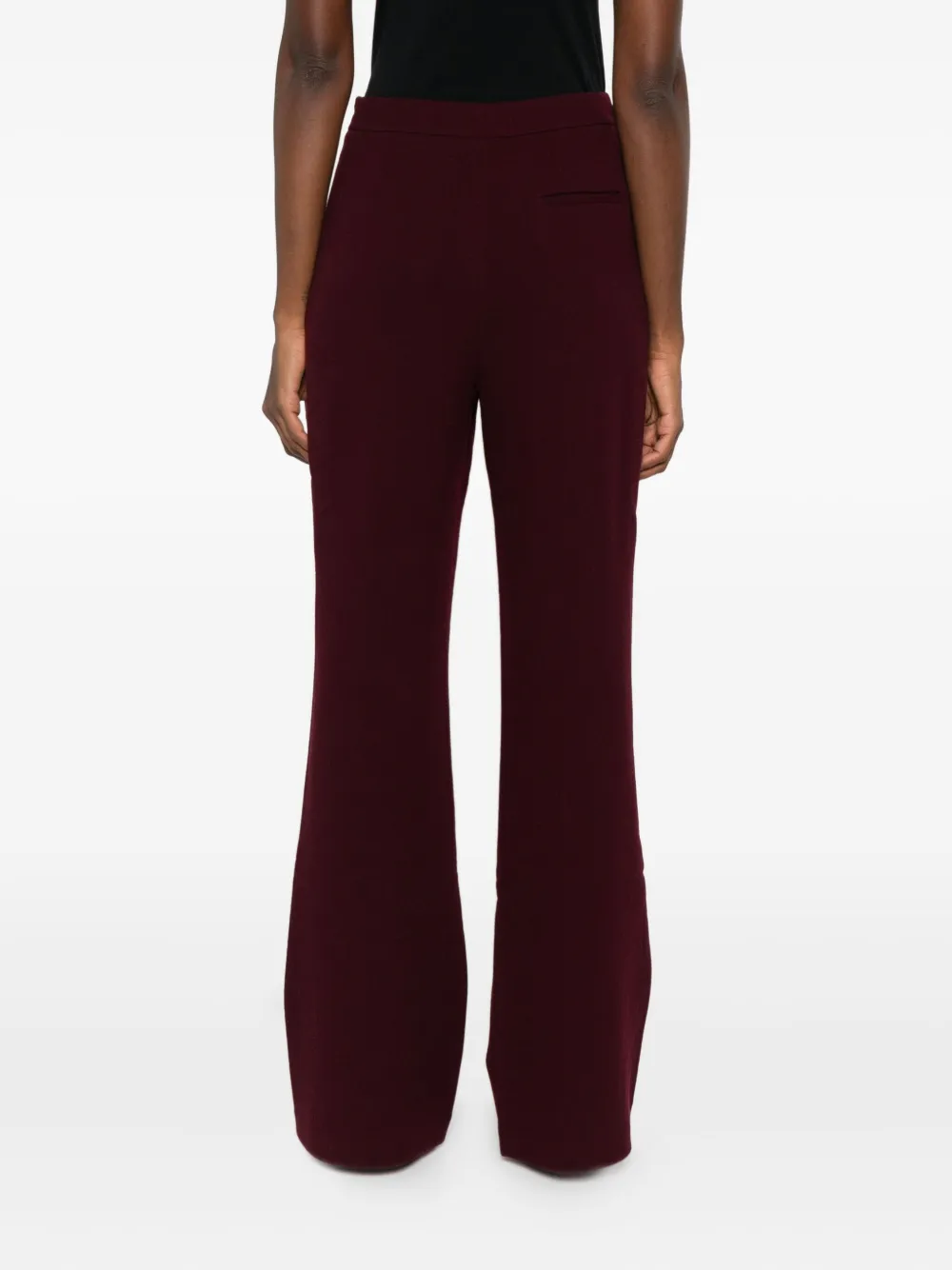 Roland Mouret Pocket-detail Flared Trousers In Red