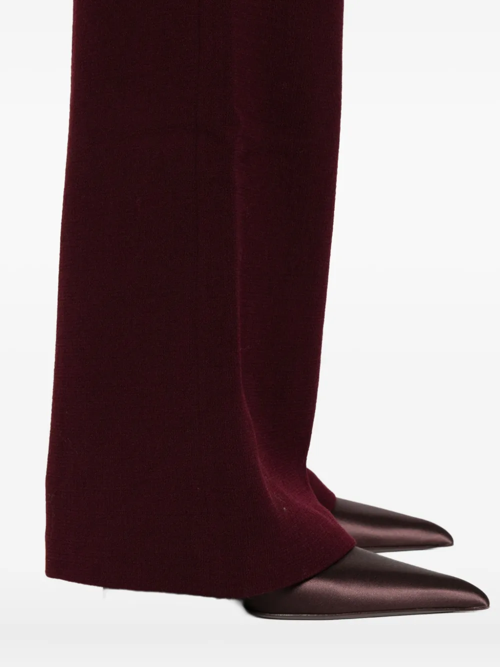 Roland Mouret Pocket-detail Flared Trousers In Red