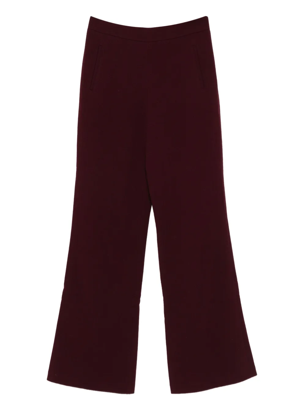 Roland Mouret Flared broek met zakdetail Rood