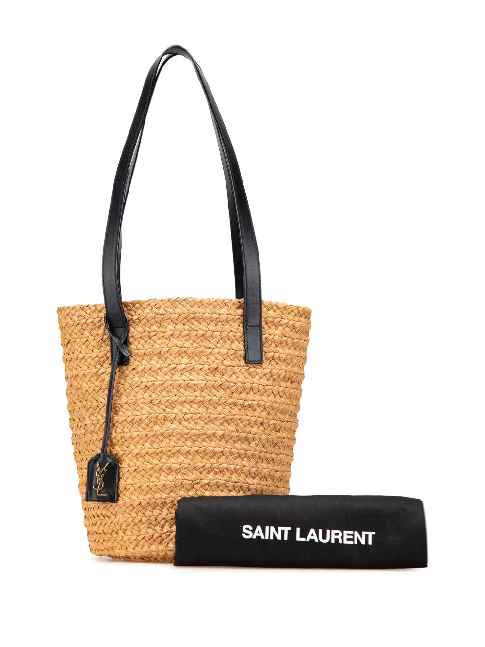 Saint Laurent Pre-Owned 2020 スモール ラフィア パニエ
