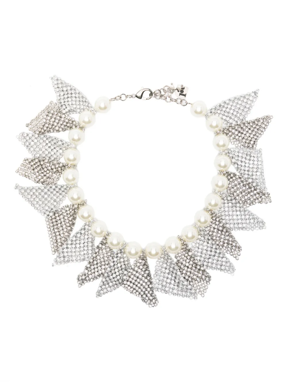 Rosantica Frizz embellished necklace - Silber