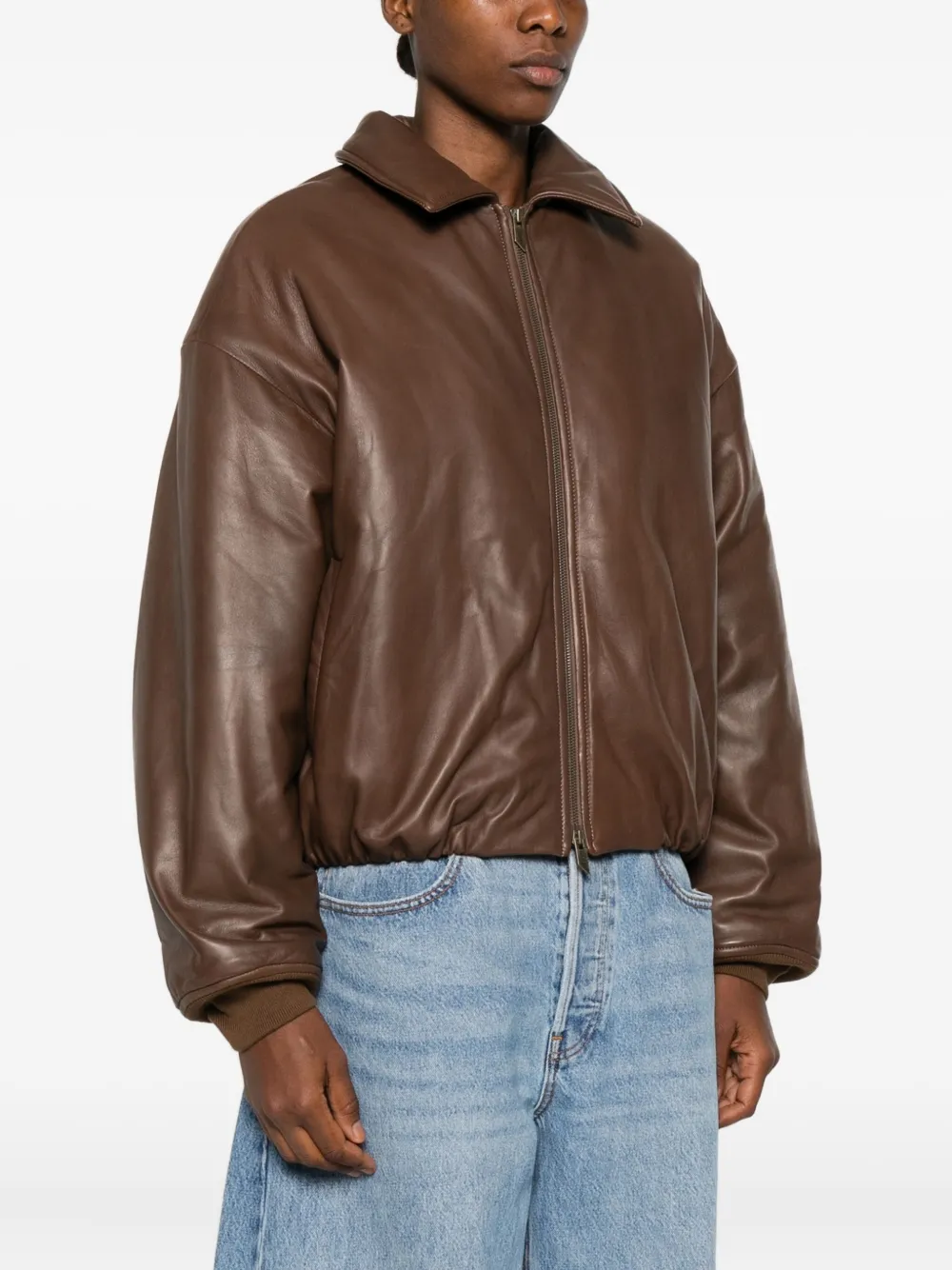 Salvatore Santoro Zip-up Jacket In Brown