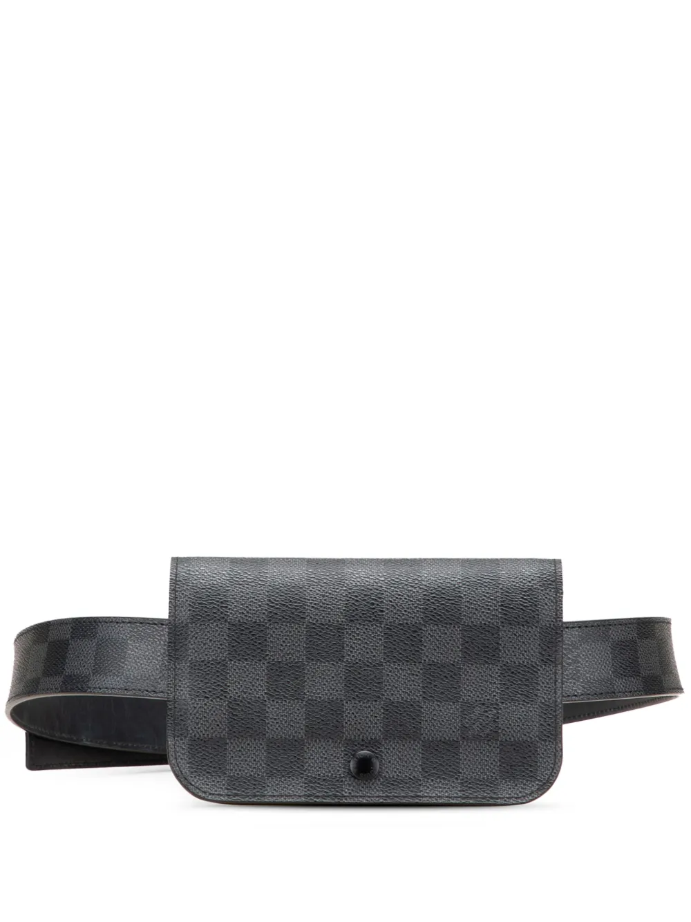 Louis Vuitton Pre-Owned 2011 ダミエ グラフィット ポシェット オム サンチュール ベルトバッグ - ブラック Louis Vuitton Pre-Owned 2011 ダミエ グラフィット ポシェット オム サンチュール ベルトバッグ - ブラック