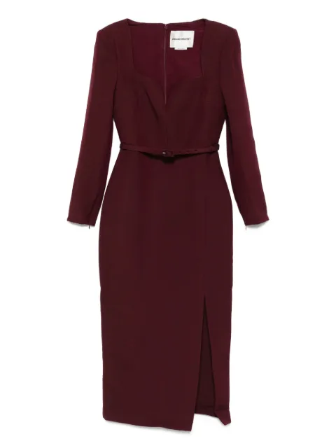 Roland Mouret square-neck belted dress