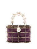 Rosantica mini Holli crystal-embellished bucket bag - Purple