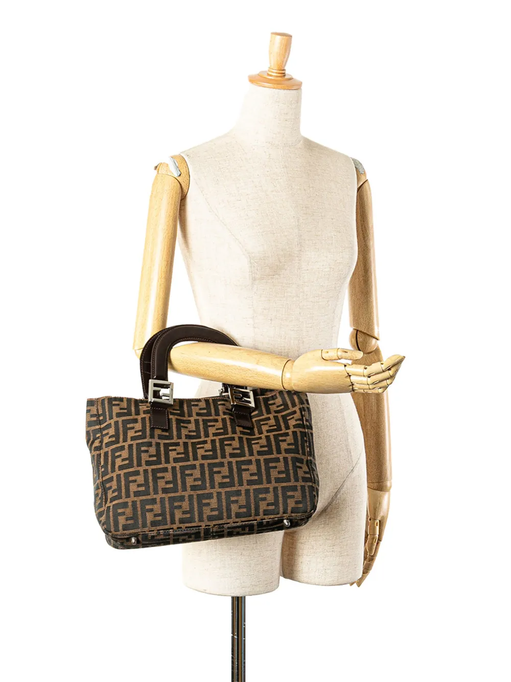 Fendi Pre-Owned 2000-2010 Small Zucca Canvas Twins tote bag | Pre-Owned | Image 2