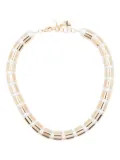 Rosantica two-toned bar necklace - Gold