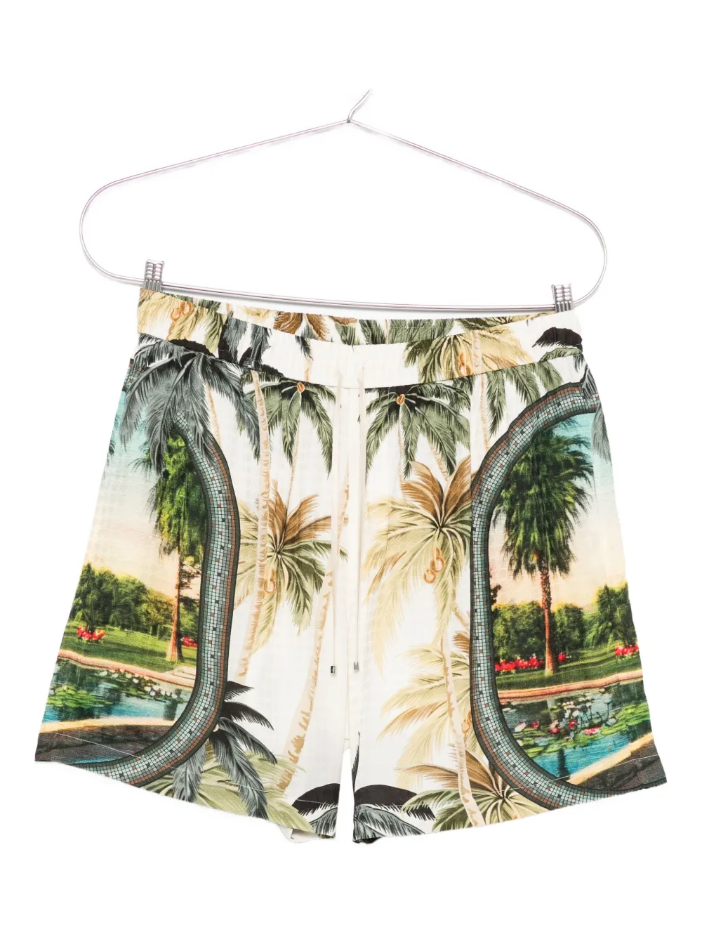 AMIRI mosaic-print shorts Beige