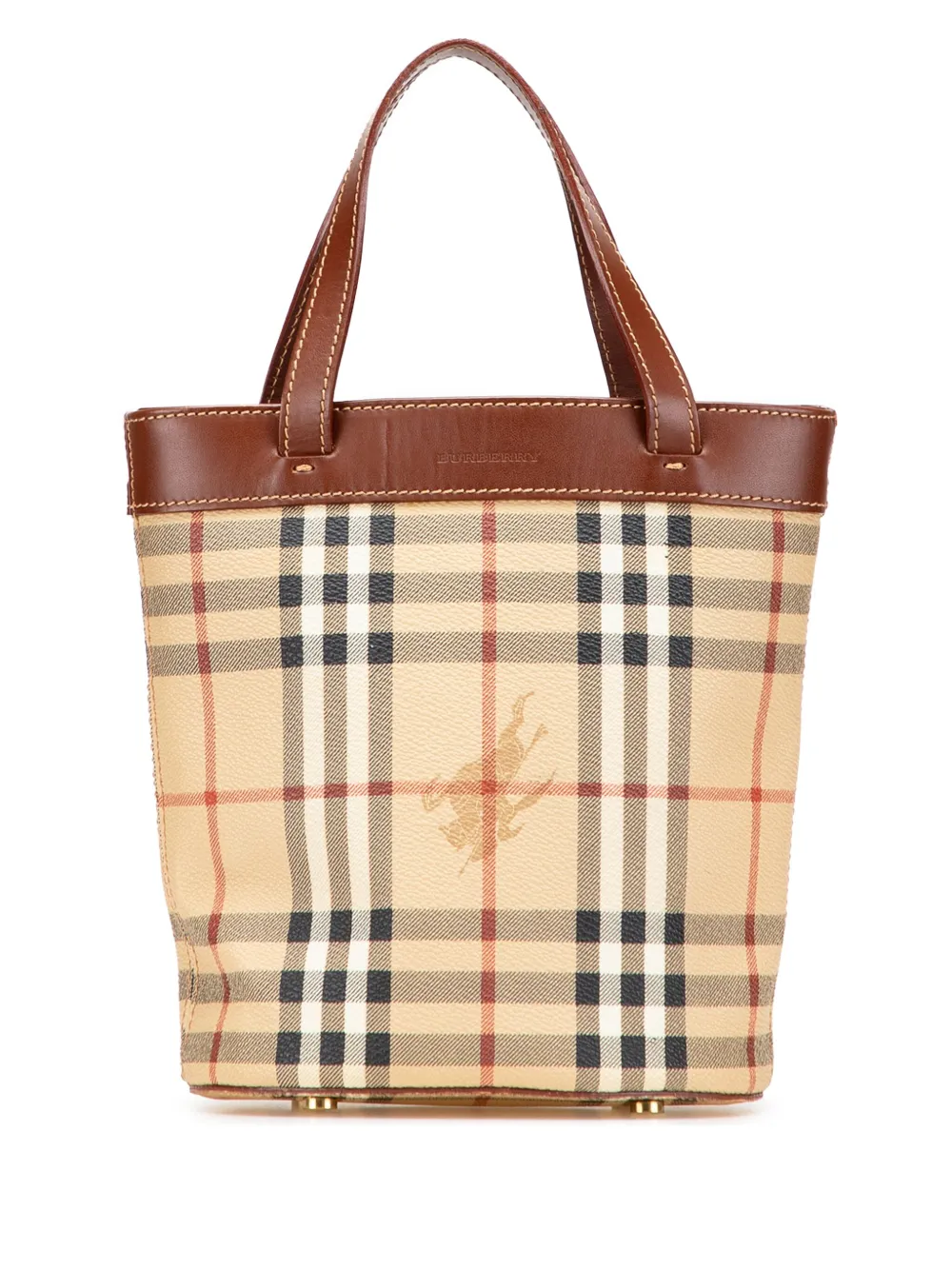 Burberry Pre-Owned 2000-2017 Haymarket Check Coated Canvas bucket bag Burberry Pre-Owned 2000-2017 Haymarket Check Coated Canvas bucket bag