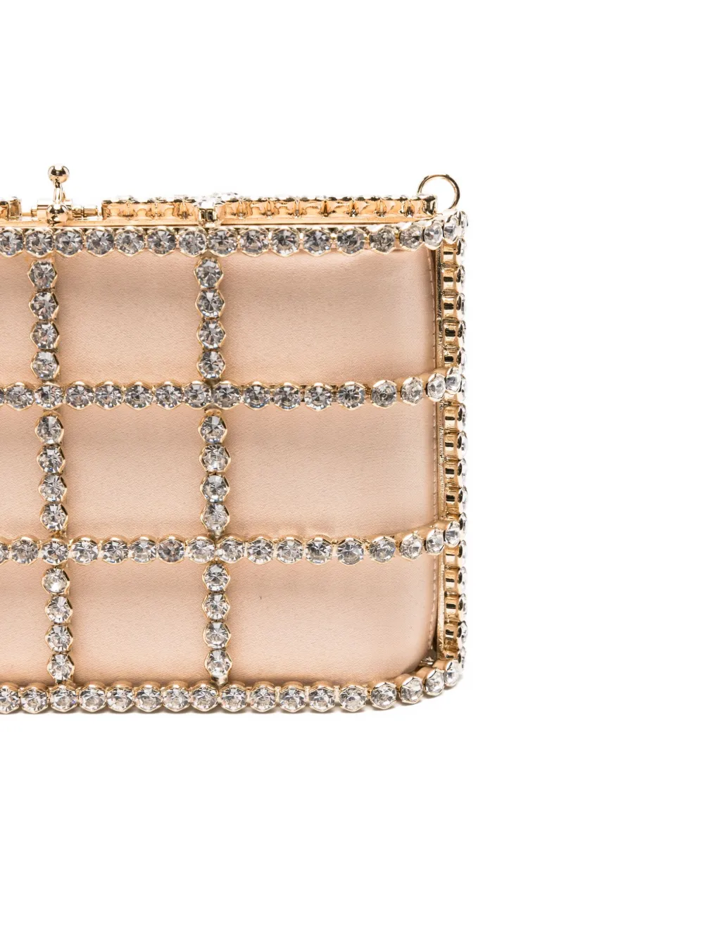 Rosantica Holli mini bucket-tas met kristallen Beige