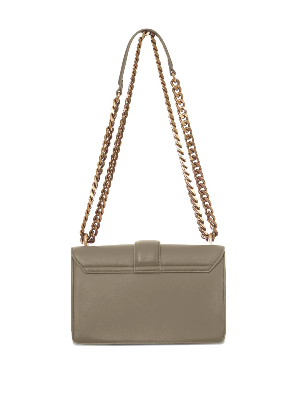 Just Cavalli Snake-buckle Chain-strap Cross Body Bag In Green