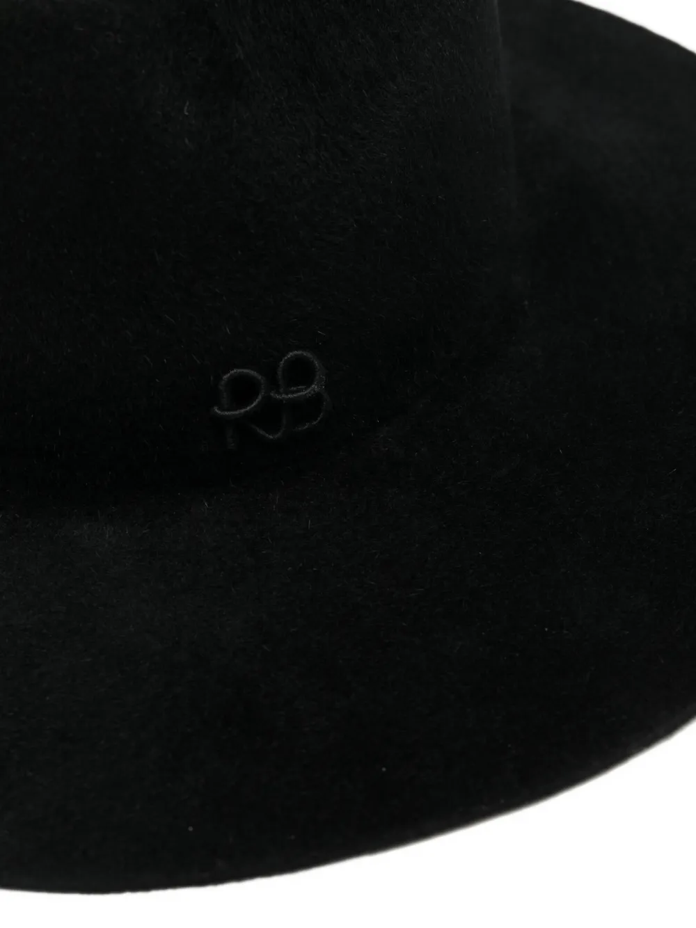 Ruslan Baginskiy Faux-pearls Embellished Fedora Hat In Black