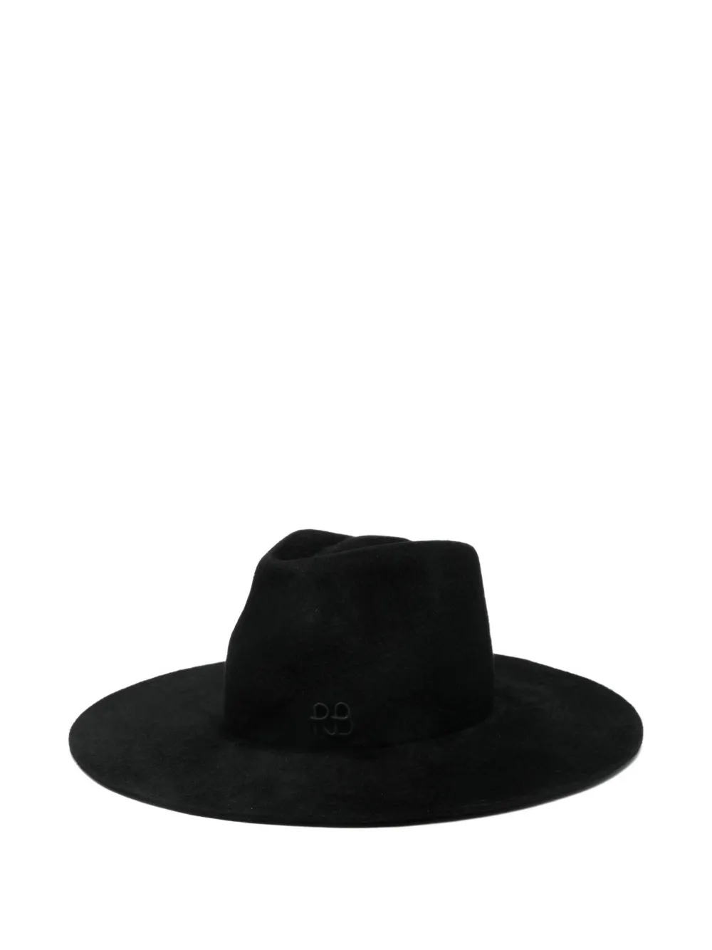 Ruslan Baginskiy Faux-pearls Embellished Fedora Hat In Black