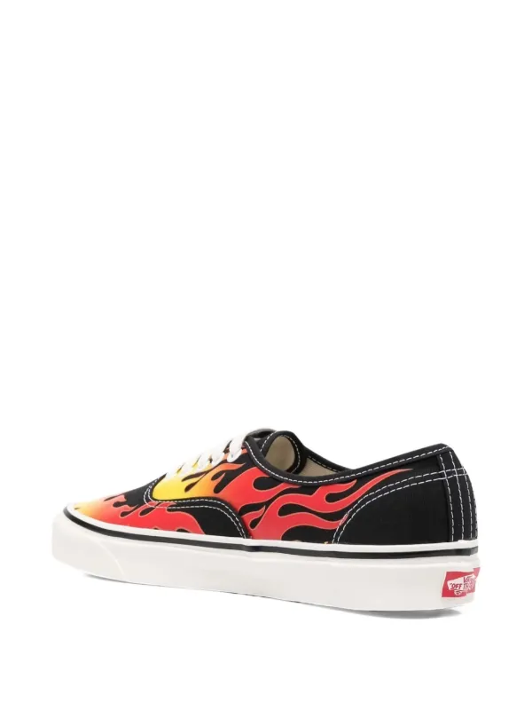 Vans Authentic 44 DX flame-print Sneakers | Black | FARFETCH JO