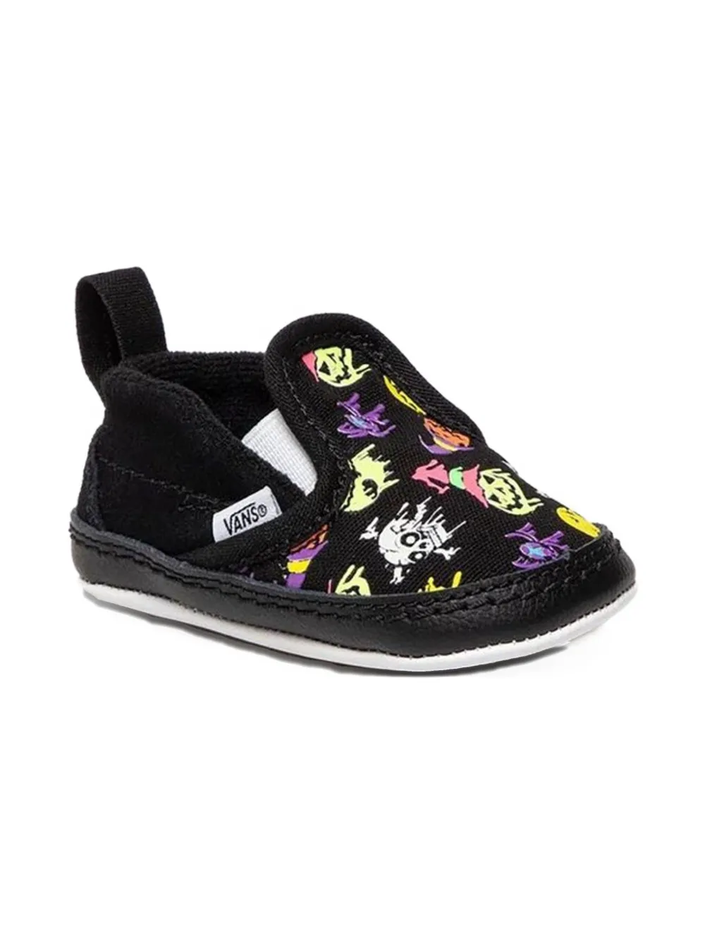 Vans Kids pull-tab printed trainers | Black | Image 1