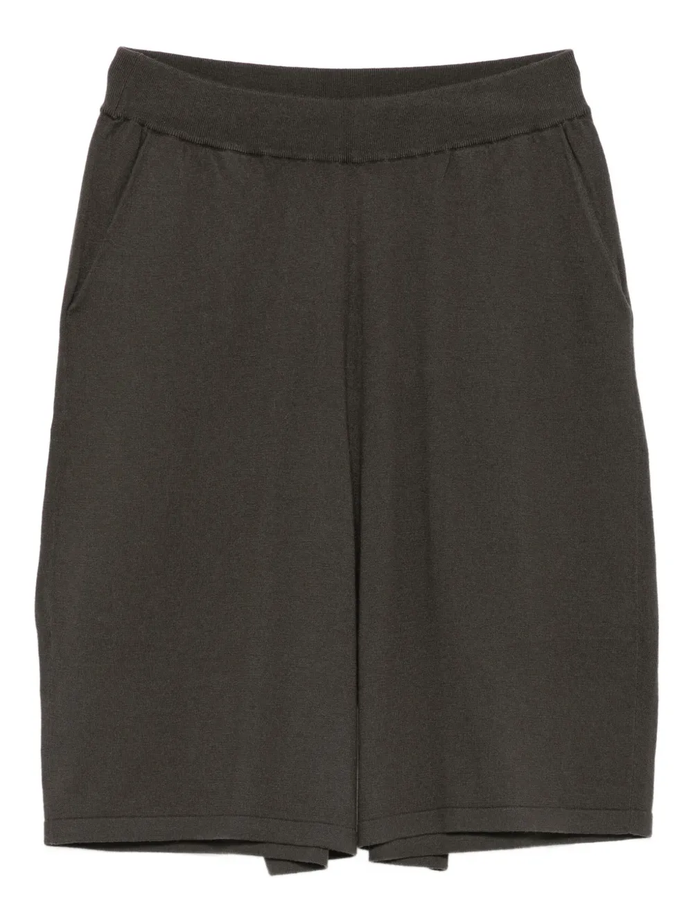 elastic-waistband pocket shorts