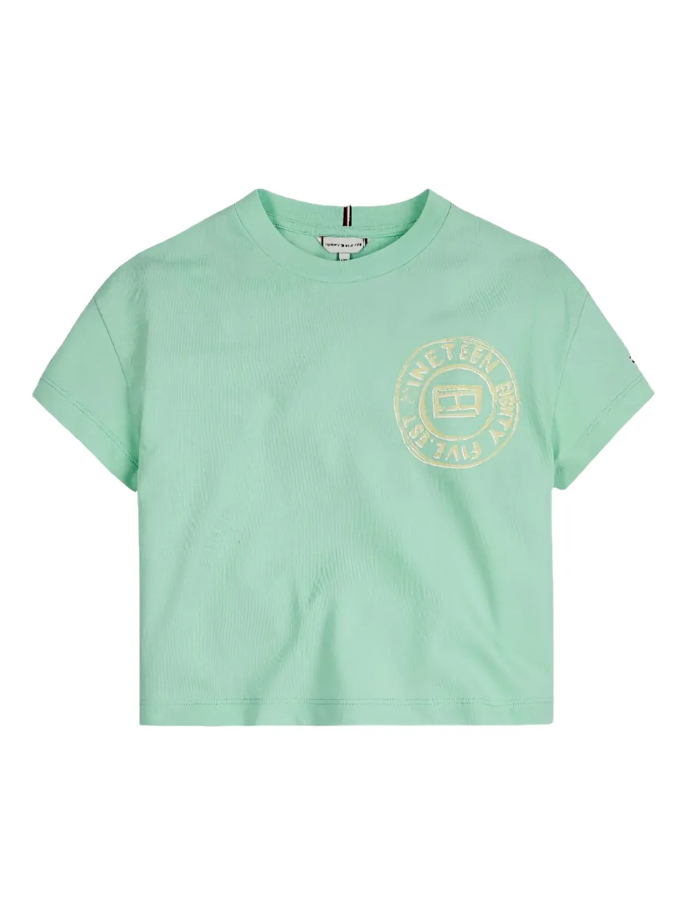 Tommy Hilfiger Junior T-shirt met ronde hals en grafische print Groen