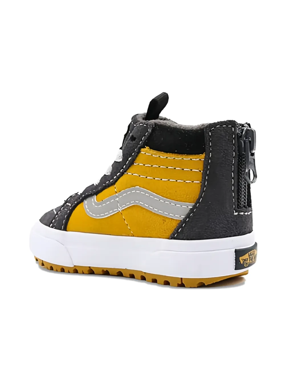 Vans Kids zip leather trainers Geel