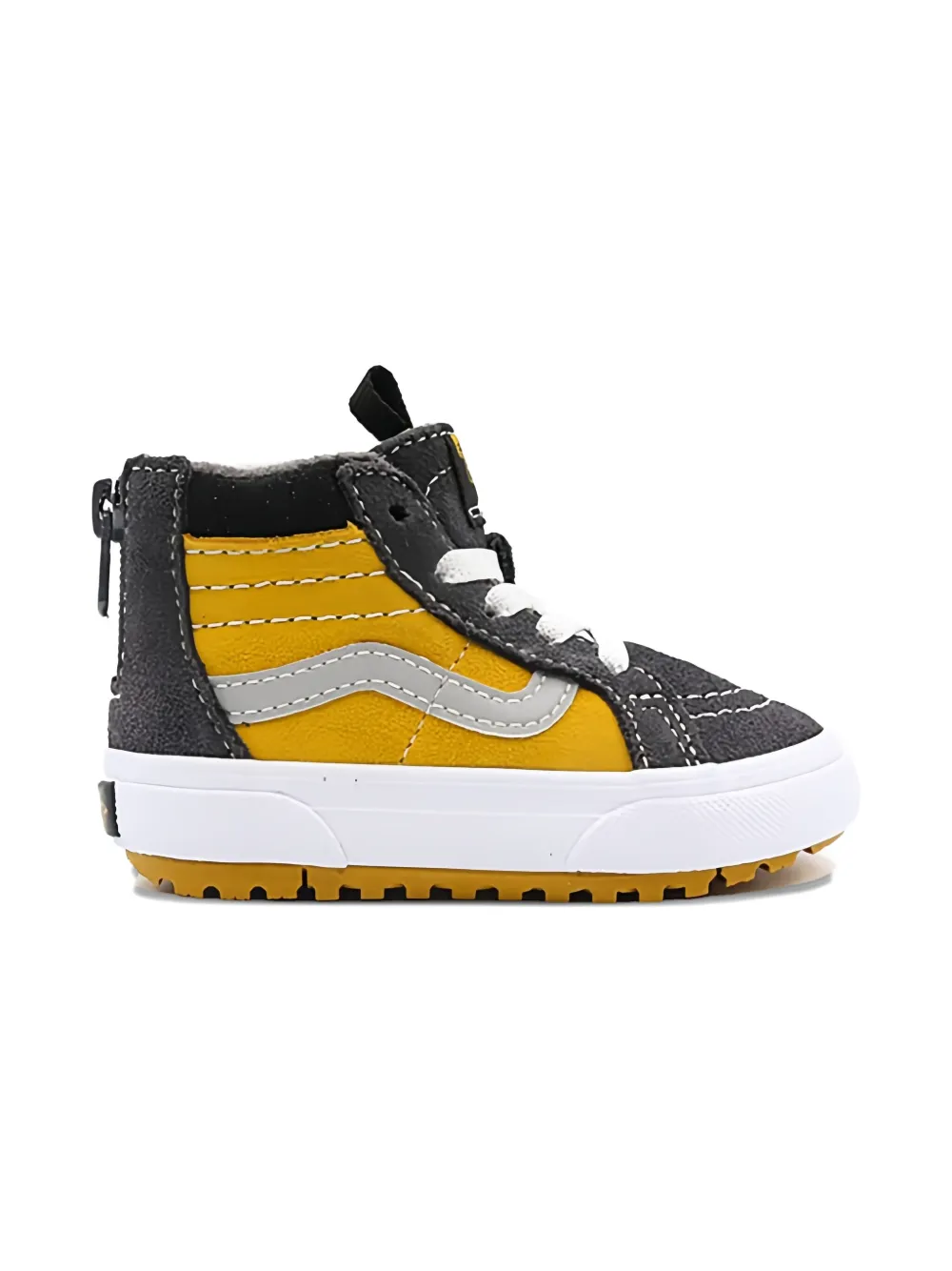 Vans Kids zip leather trainers - Geel