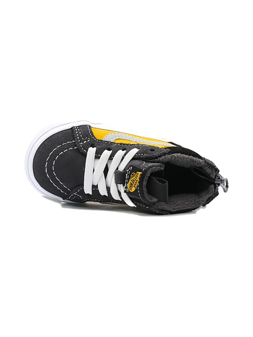 Vans Kids zip leather trainers Geel
