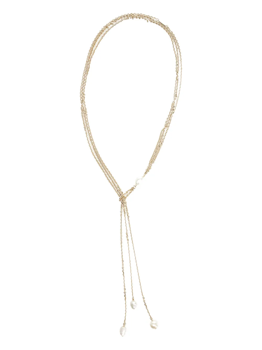 Golden Goose pearl-embellished chain necklace | Gold | Image 1