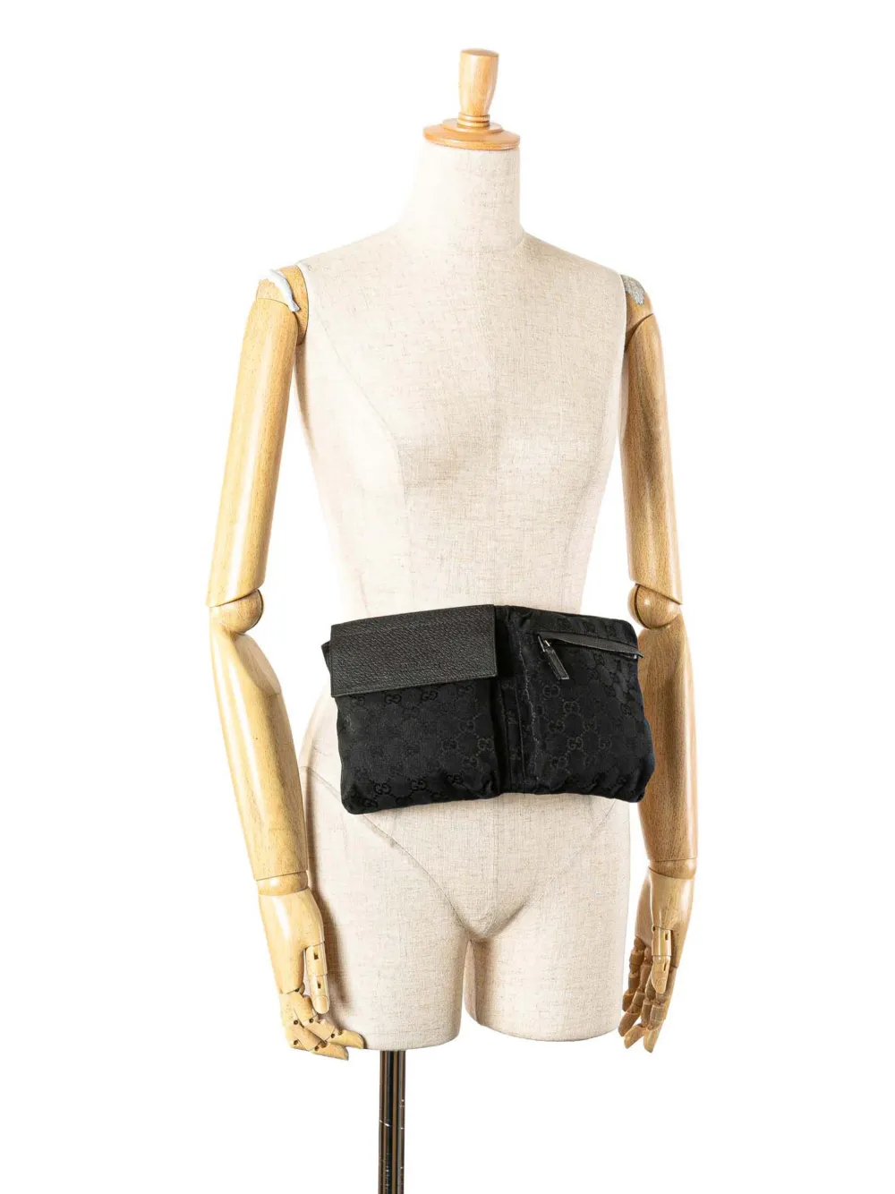 Gucci Pre-Owned 2000-2015 GG Canvas Double Pocket belt bag | Pre-Owned | Image 2