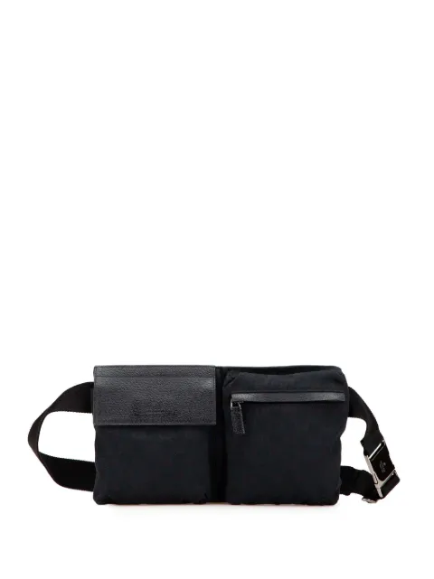 Gucci Pre-Owned 2000-2015 GG Canvas Double Pocket belt bag