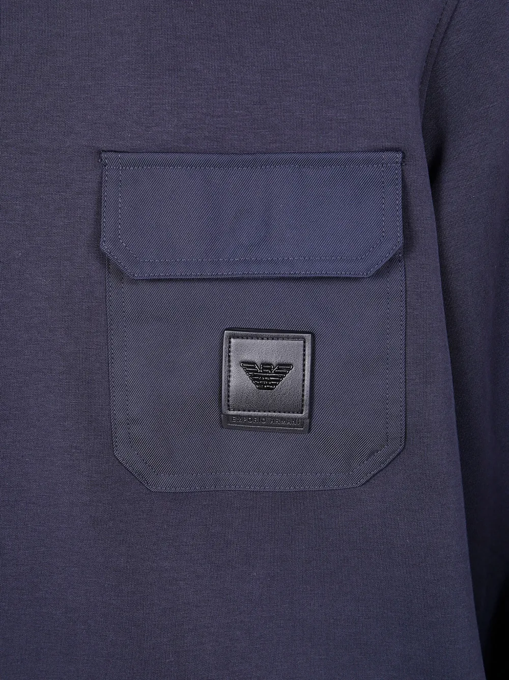 Emporio Armani Sweater met opgestikte zakken Blauw