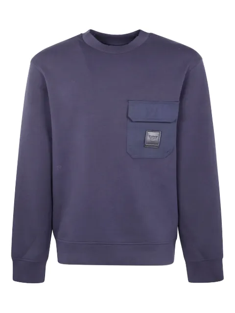Emporio Armani patch-pocket cotton sweatshirt