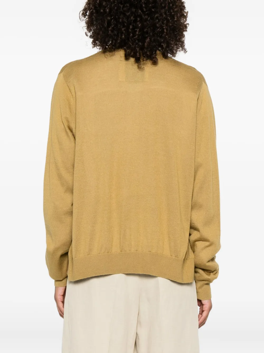 Frenckenberger Mini Open-front Cardigan In Brown