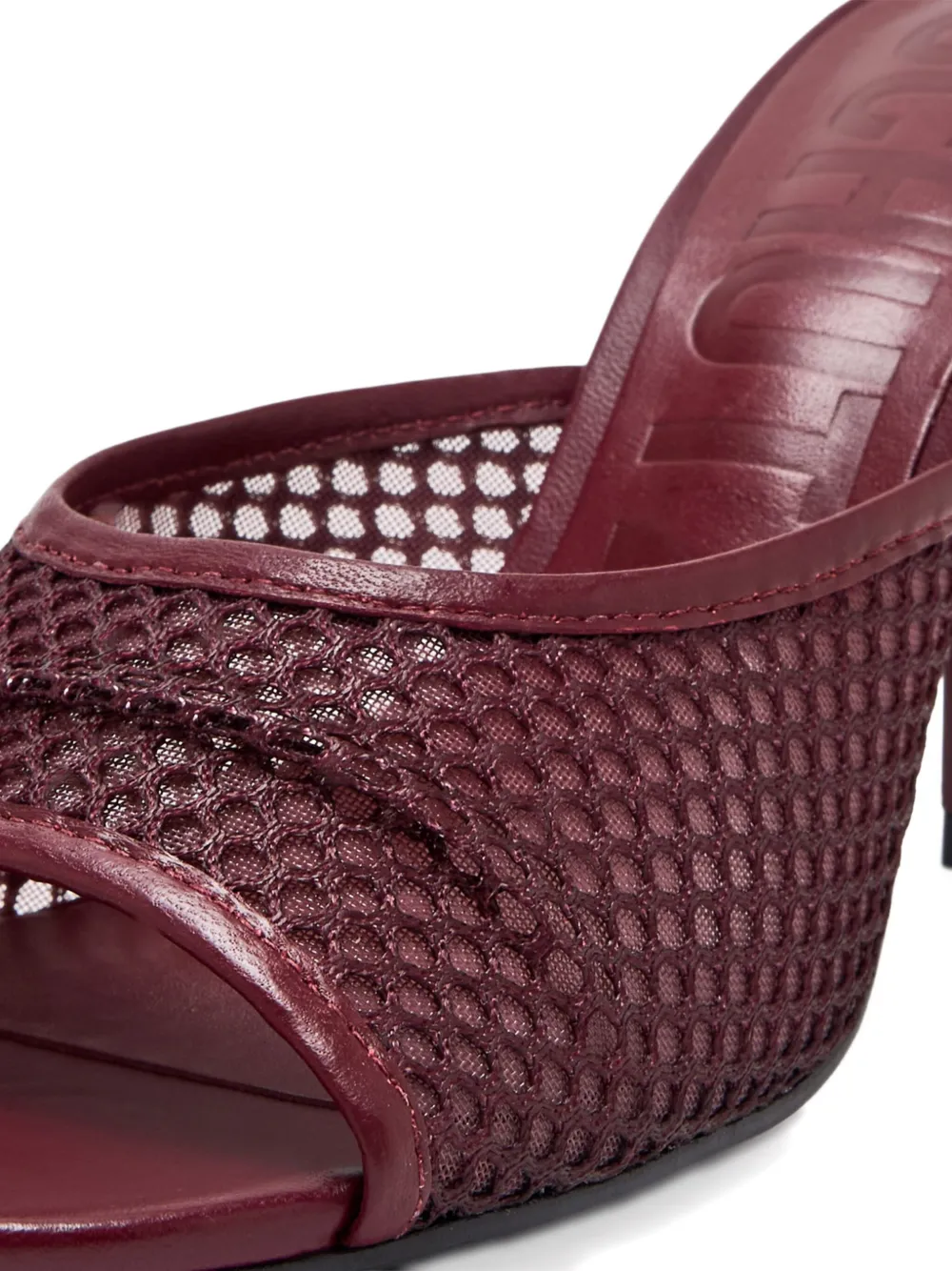 Schutz mesh-panel mule sandals Red