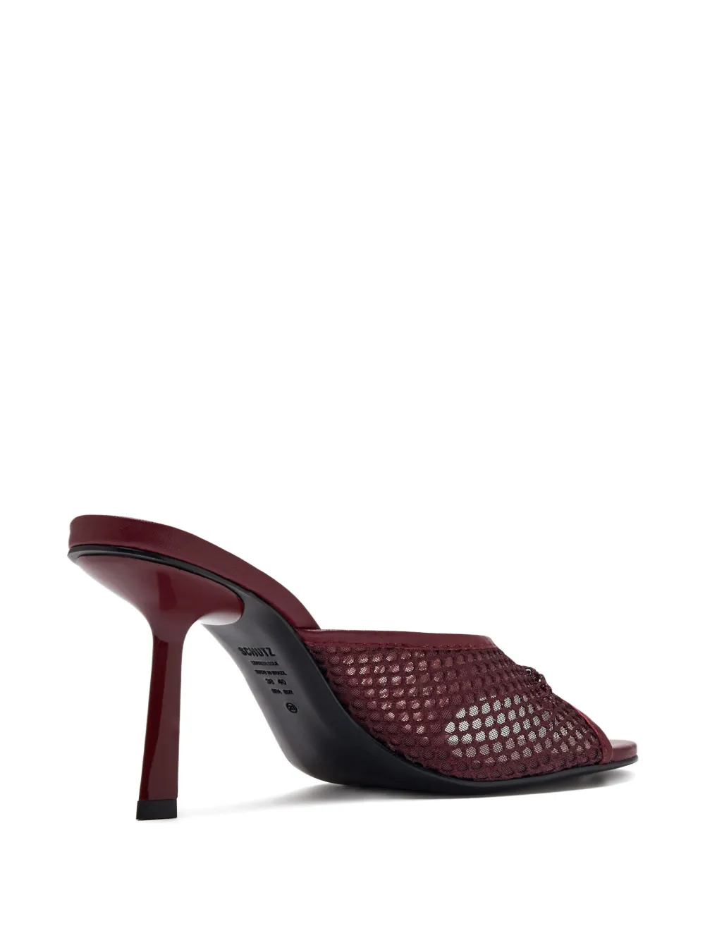 Schutz mesh-panel mule sandals Red