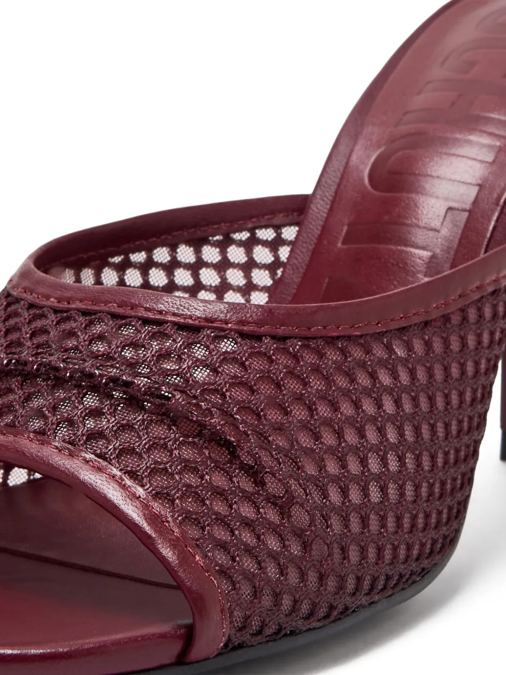 Schutz mesh-panel mule sandals Red