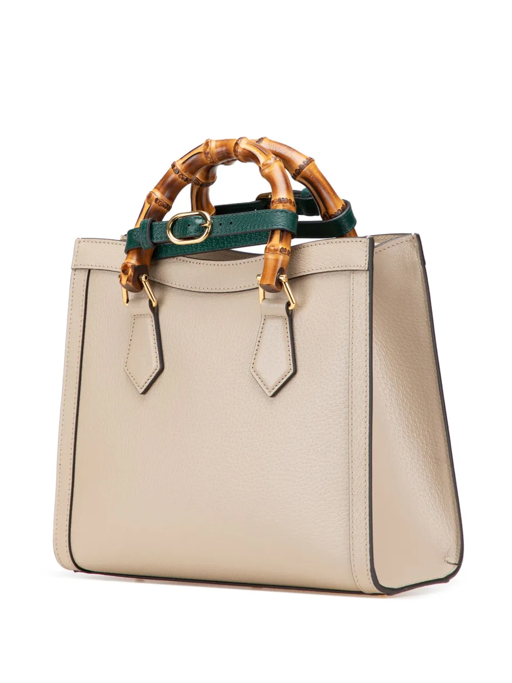 Pre-owned Gucci 2016-2025 Small Leather Bamboo Diana Satchel