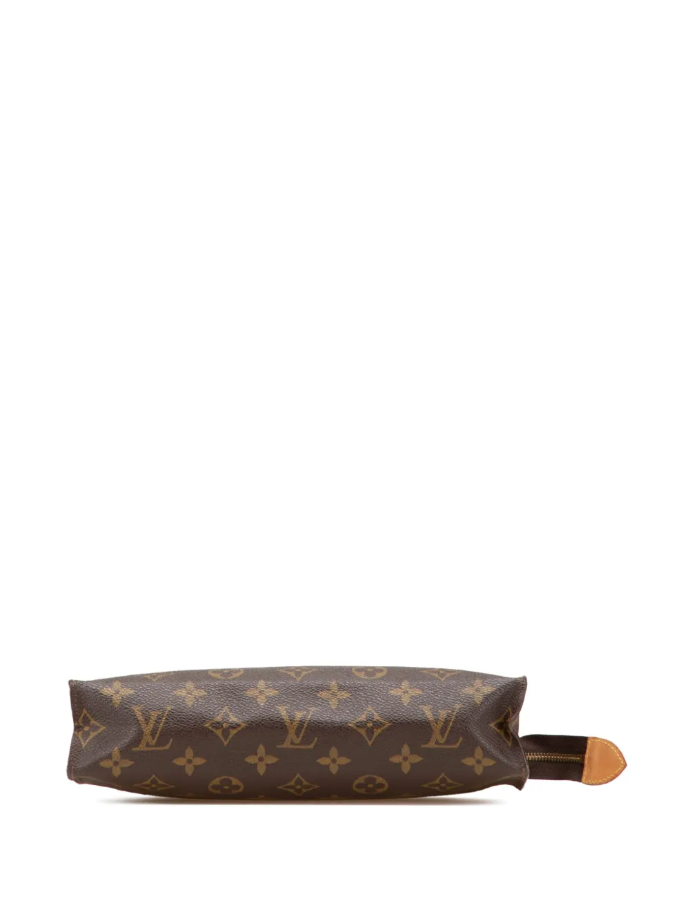 Pre-owned Louis Vuitton 1991 Monogram Toiletry Pouch 26 Clutch Bag In Brown