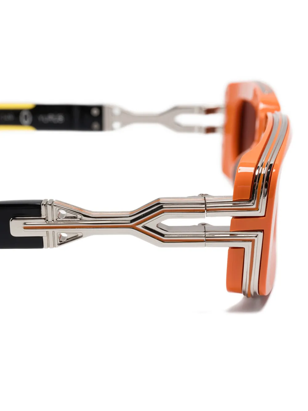 T Henri Eyewear Zonnebril met rechthoekig montuur Oranje