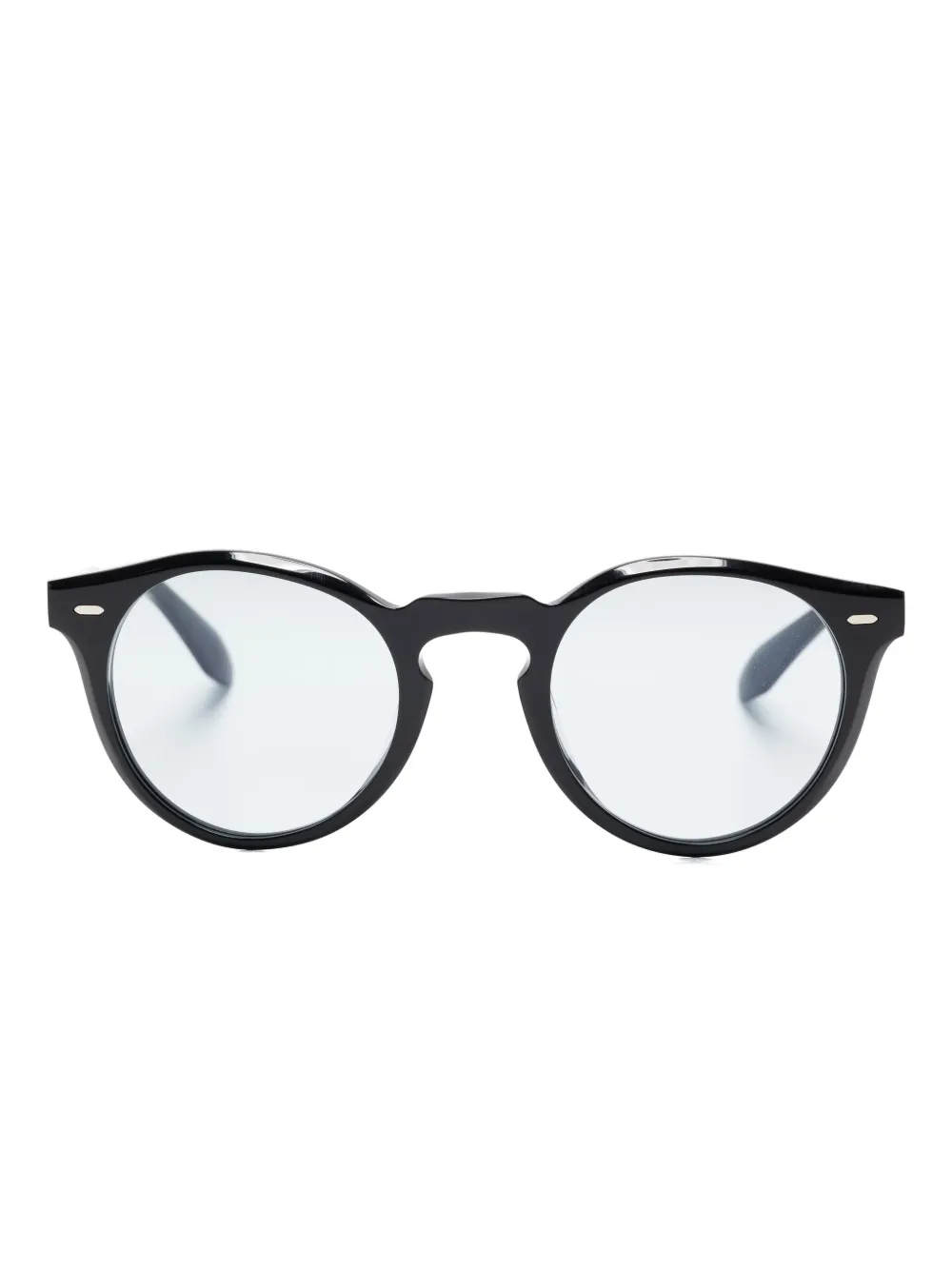 Oliver Peoples N.07 round-frame sunglasses Zwart
