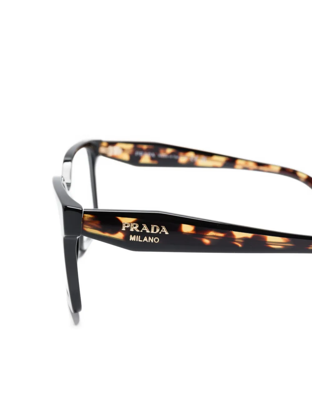 Prada Eyewear PRB03V square glasses Zwart