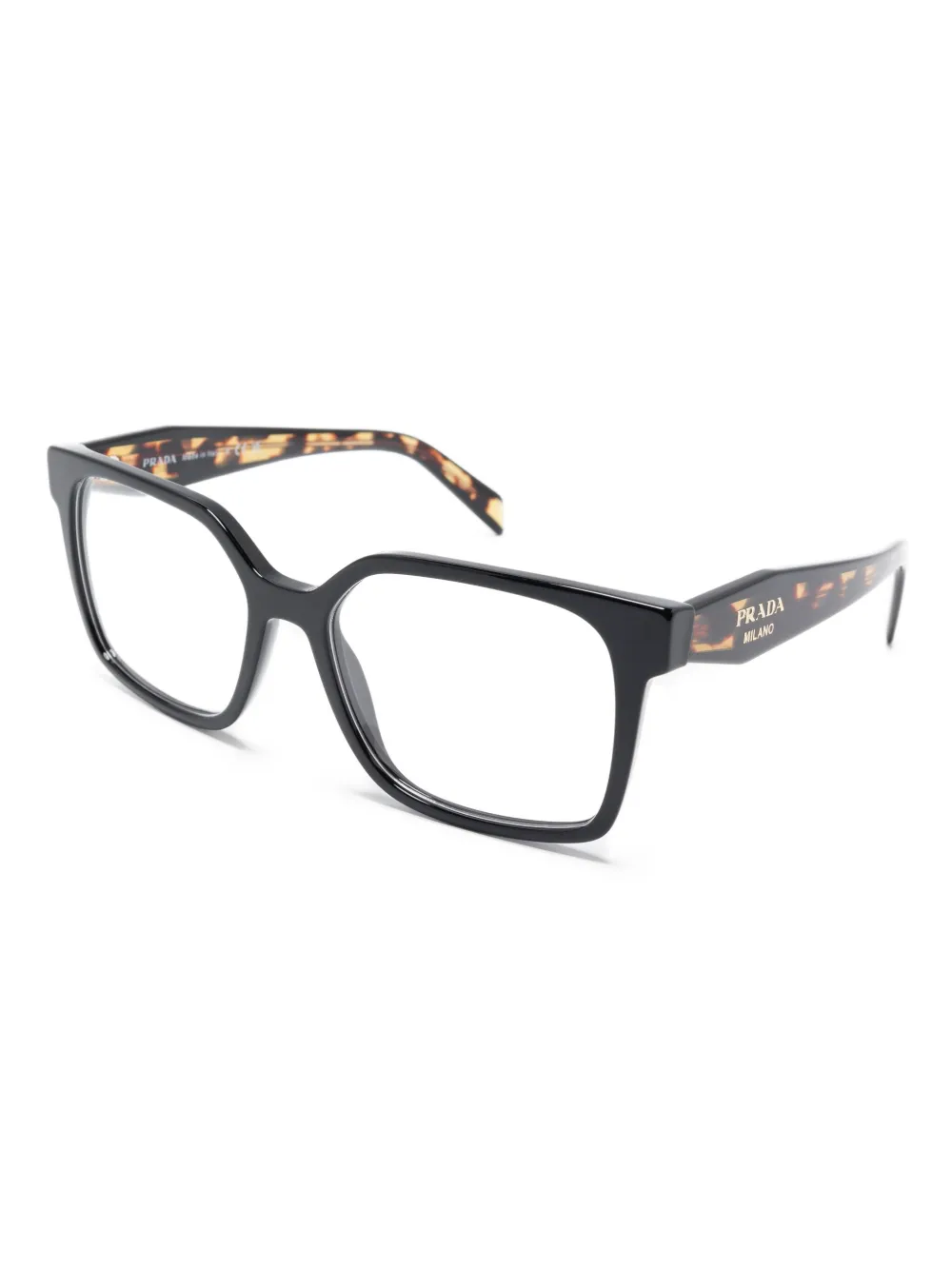 Prada Eyewear PRB03V square glasses Zwart