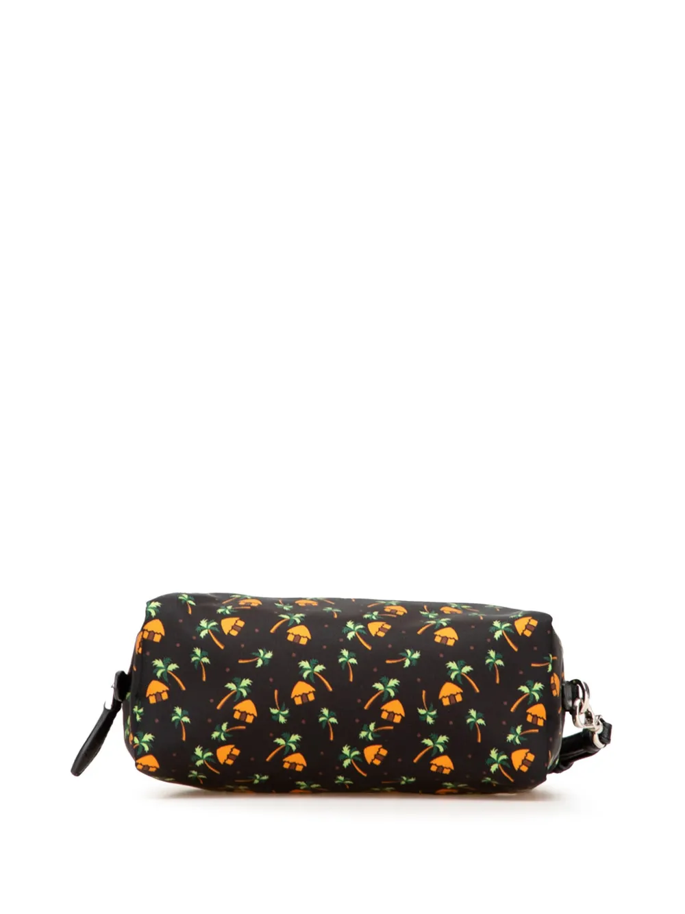 Pre-owned Prada 2000-2013 Small Tessuto Saint Palm Cosmetic Pouch