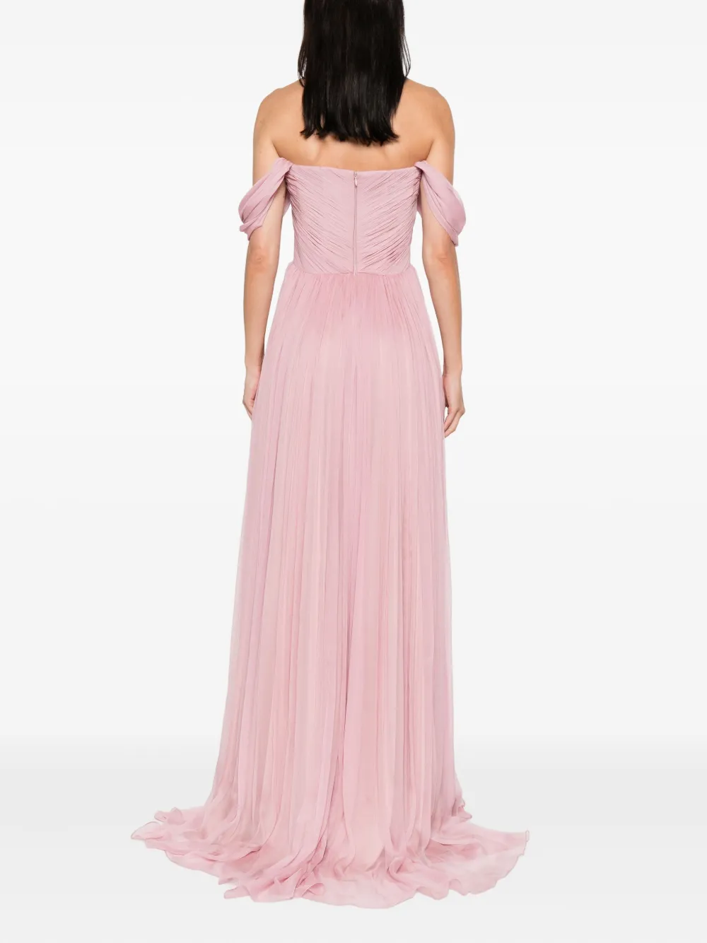 M.Marquise Sylvie geplooide jurk met sweetheart hals Roze