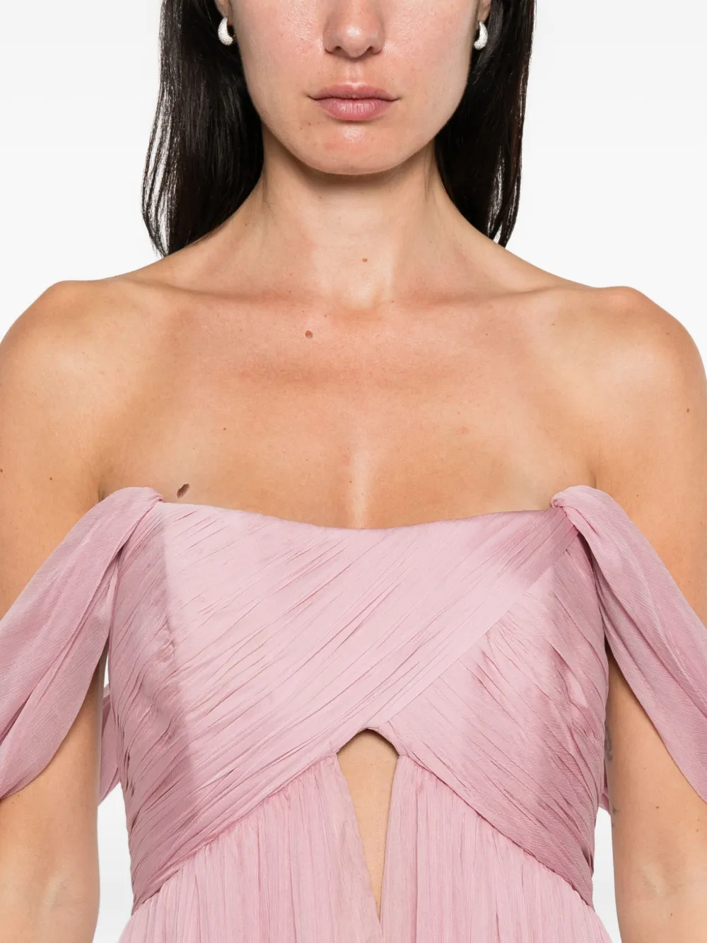 M.Marquise Sylvie geplooide jurk met sweetheart hals Roze