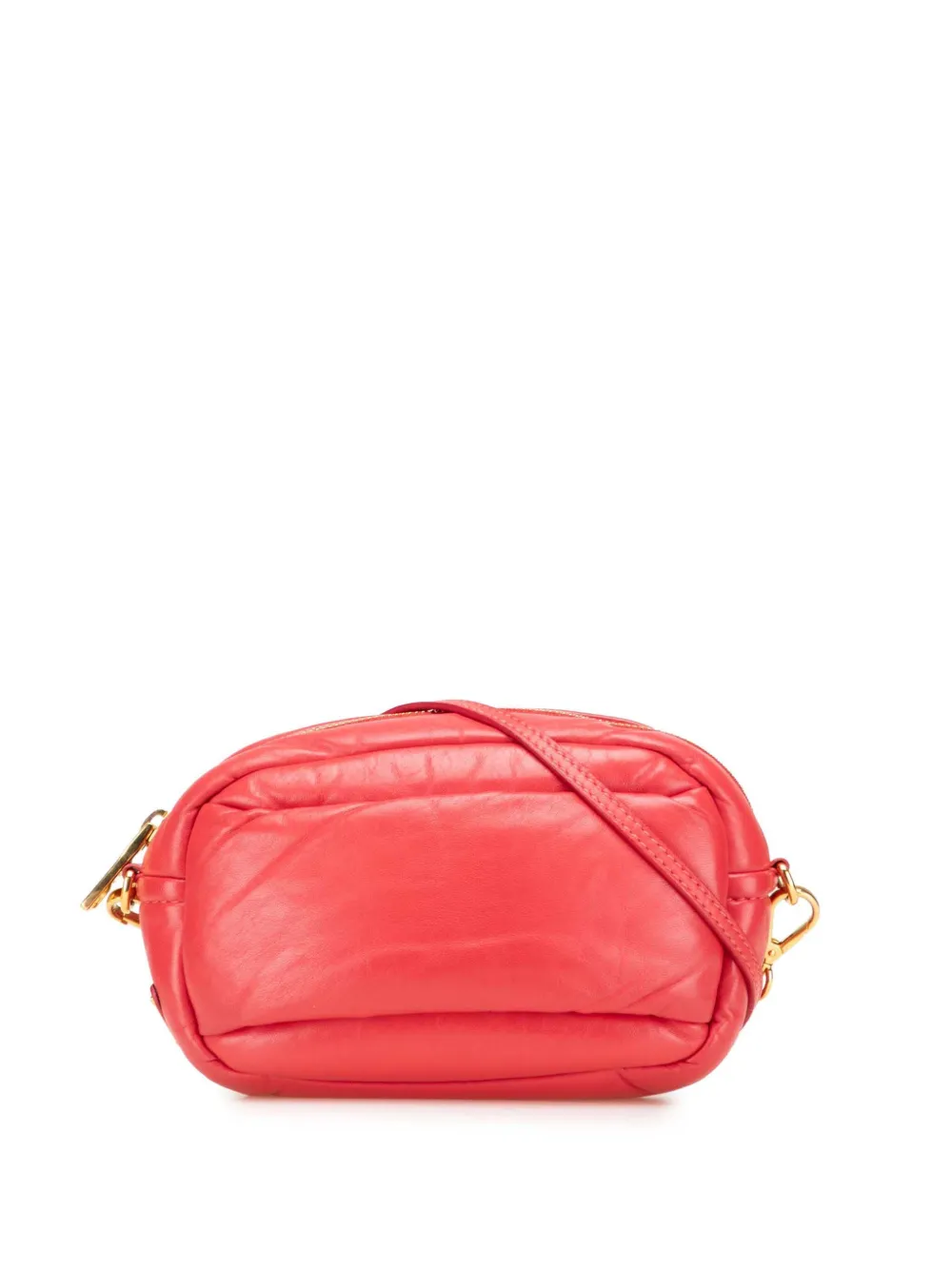 Prada Pre-Owned 2000-2013 ナッパレザー ショルダーバッグ - レッド Prada Pre-Owned 2000-2013 ナッパレザー ショルダーバッグ - レッド