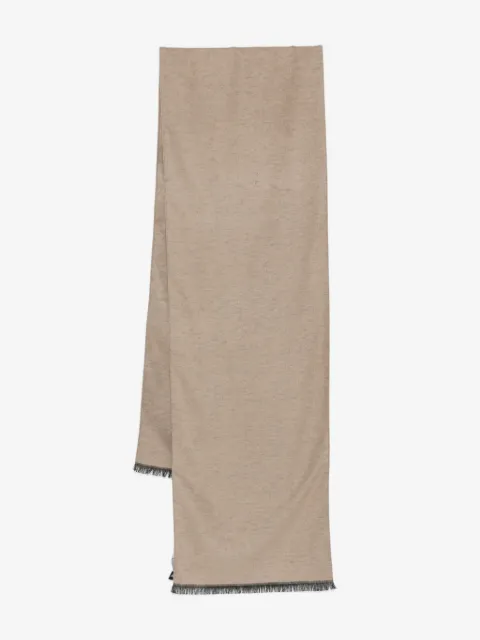 Emporio Armani foulard en soie à franges