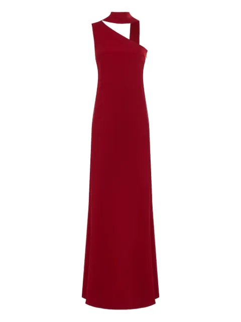 Taller Marmo Caroline one-shoulder fringe dress