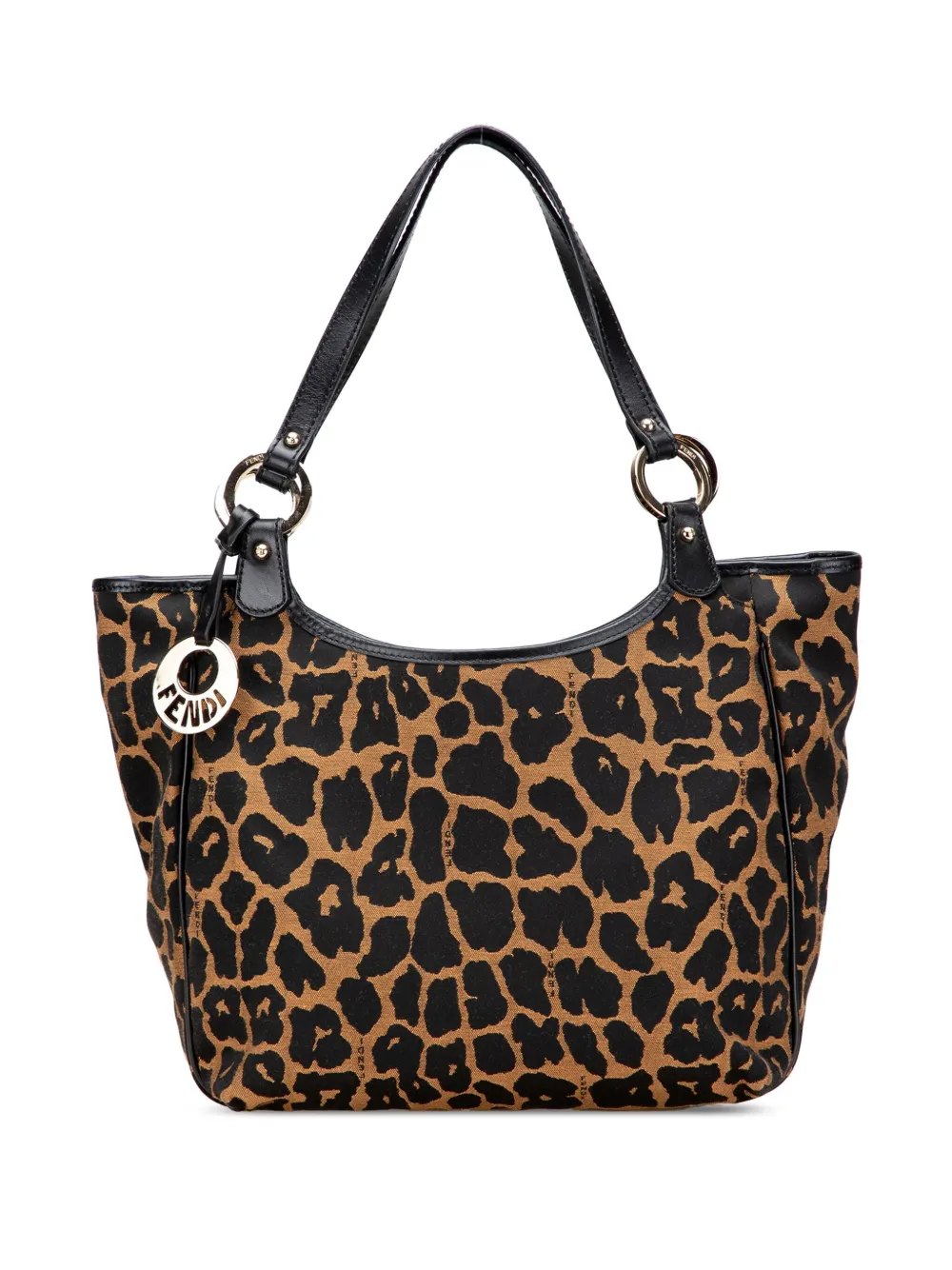 Fendi Pre-Owned 2010-2025 Leopard Print Chef Canvas handbag | Brown | Image 1