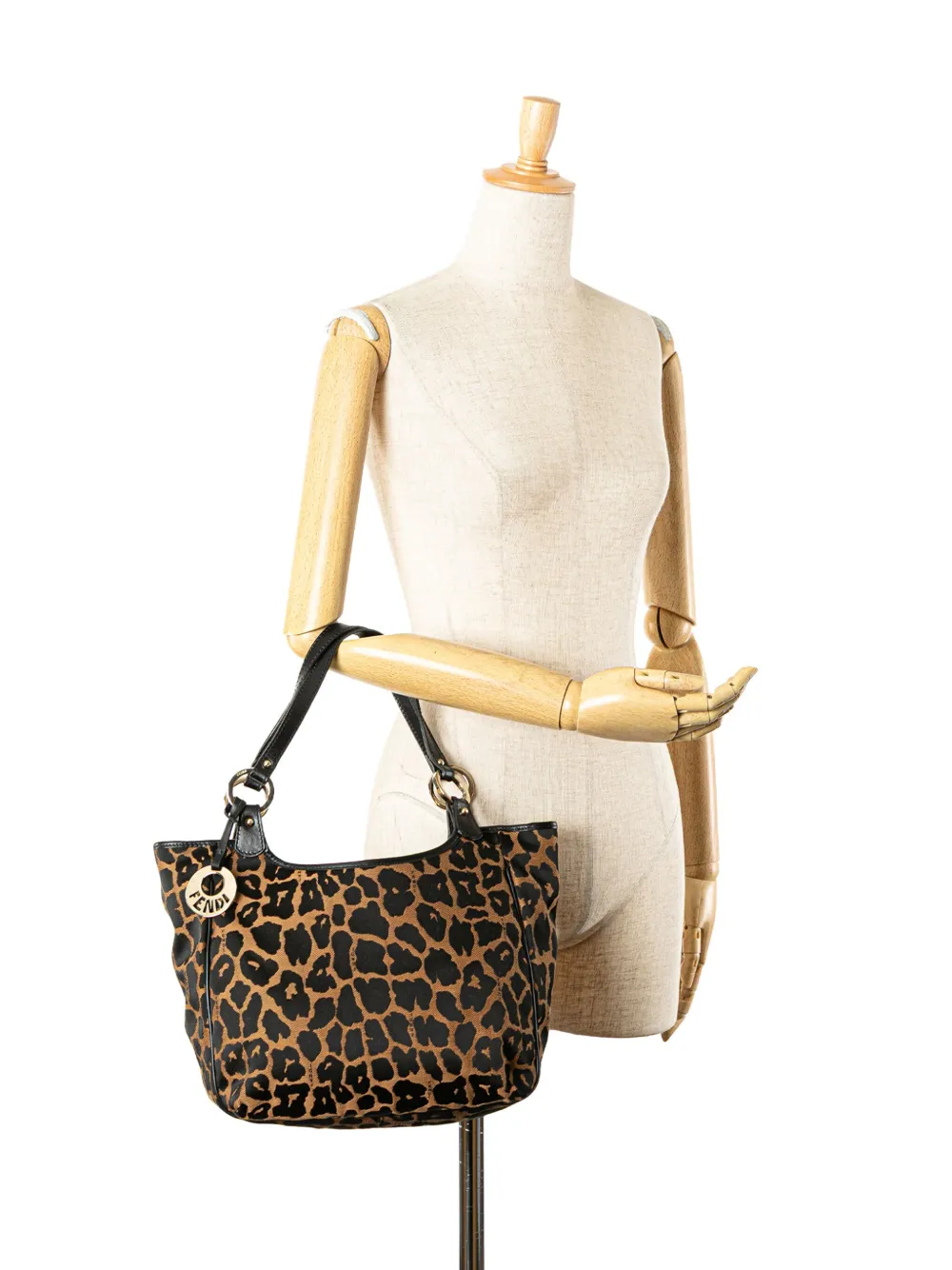 Fendi Pre-Owned 2010-2025 Leopard Print Chef Canvas handbag | Pre-Owned | Image 2