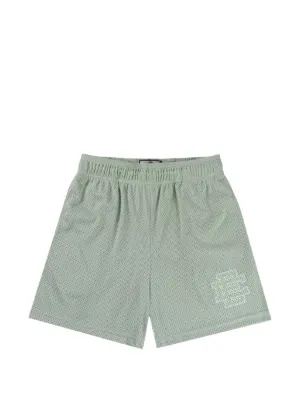 ERIC EMANUEL EE Basic bolt-print Mesh Shorts | Green | FARFETCH