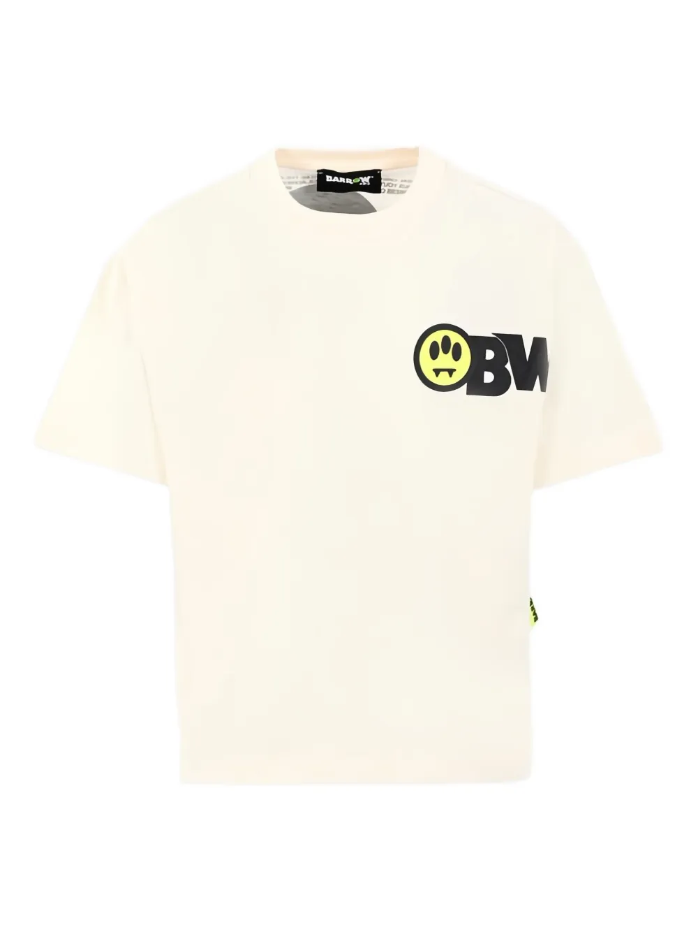 Barrow kids graphic-teddy bear cotton T-shirt Beige